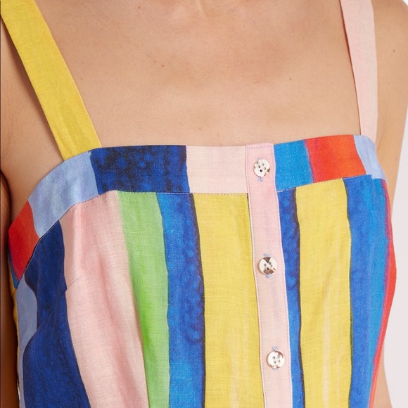 Mara Hoffman Rainbow Watercolor Maxi Dress NWT - Picture 2 of 6